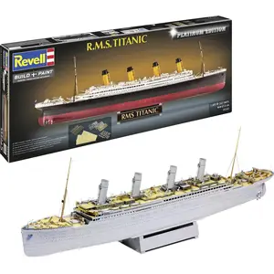 Revell Modelbouwpakket Schepen - 05243 R.M.S. Titanic - Ocean Liner Olympic-klasse - Platinum Edition - Brits Passagiersschip Plastic - 1:400 - Modelbouw pas cher
