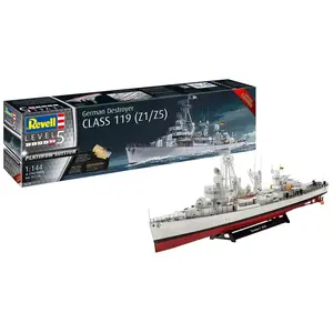 1:144 Revell 05179 German Destroyer Class 119 Z1/Z5 Plastic Modelbouwp...