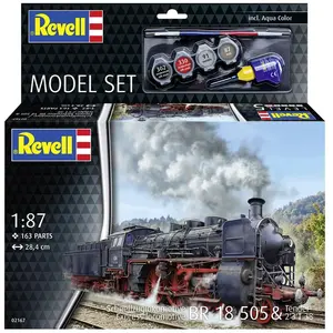 Revell Maquette train : Model Set Express Loco BR 18 505 with Tender Maquette... pas cher