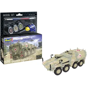 Revell Modelbouwpakket Militaire voertuigen - 63362 GTK Boxer sgSanKfz - Militair Medisch Transportvoertuig Ambulance - Model Set Plastic - 1:72 - Modelbouw pas cher