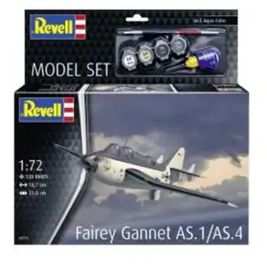 Revell Modelbouwpakket Vliegtuigen - 63775 Fairey Gannet AS.1/AS.4 - Propeller Vliegtuig - Model Set Plastic - 1:72 - Modelbouw