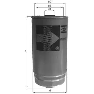 MAHLE Filtre à carburant KC 101 pas cher