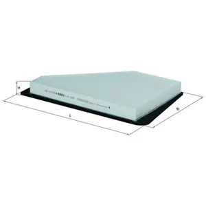 KNECHT FILTER Filtre d'habitacle pour MERCEDES-BENZ: Classe S, 140 Series (Ref: LA 287) pas cher