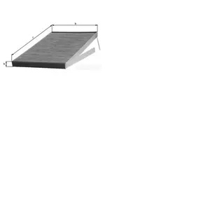 MAHLE LAK 58 Filtre d'habitacle pas cher