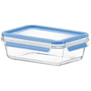 EMSA Clip & Close Glas Doos Rechthoekig 0,7 l Rood, Transparant 1 stuk(s) pas cher