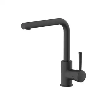 LENZ Robinet de cuisine - Globe Union - OLINA - Noir - Col de cygne - ...Vendu parcdiscount
