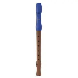 HOHNER Flûte à bec Alegra Line bleue baroque en deux parties pas cher