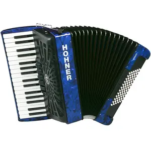 Hohner Bravo III 72 blue silent key - Accordeon pas cher