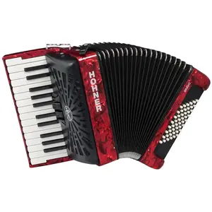 Hohner Bravo II 48 red silent key - Accordeon