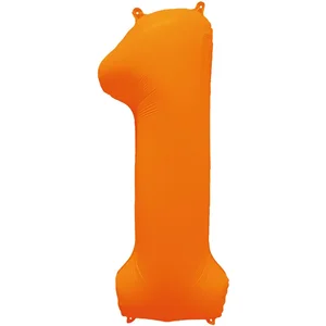 Riethmüller - Folieballon cijfer 1 - neon oranje - 86 cmVendu parbol