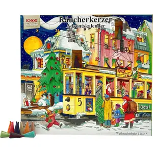 Knox Calendrier de l'Avent avec 24 parfums célestes (maison de Noël) pas cher