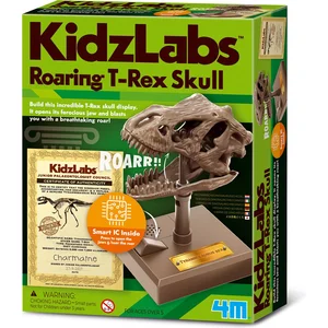 4M KIDZROBOTIX: BRULLENDE T-REX SCHEDEL 12cm, met gedetailleerde instr...