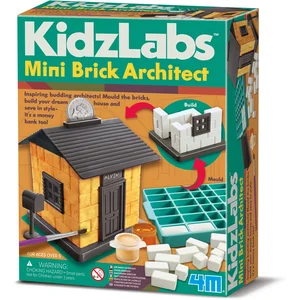 4M KidzLabs: ARCHITECTUUR met MINI-BAKSTENEN 10cm, in doos, 5+ pas cher