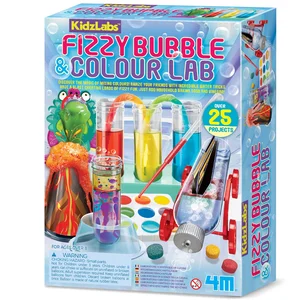 4M KidzLabs: COMBO PACK / BRUISEND BELLEN- EN KLEURENLABO, werkt op 3x... pas cher