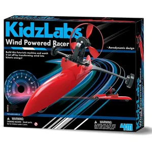 4m Racer Kidzlabs Wind Aangedreven Junior Rood 38-delig pas cher