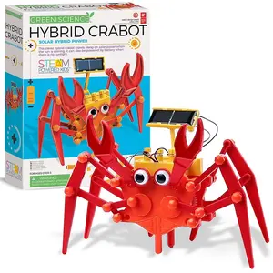 Jouet éducatif - 4M - Kit de crabe rampant à énergie solaire - Vert - Extérieur pas cher