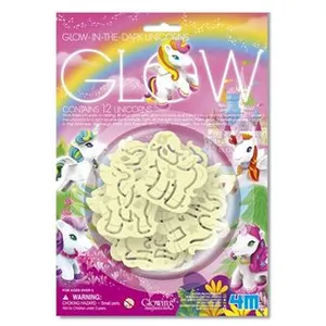 4M stickers muraux licorne brille dans le noir 12 pièces pas cher