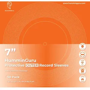 Pochettes vinyle HumminGuru Pochettes extérieures crystal clear x50 (Disques 7") pas cher