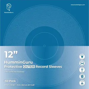 Pochettes vinyle HumminGuru Pochettes extérieures crystal clear x50 (Disques 12") pas cher