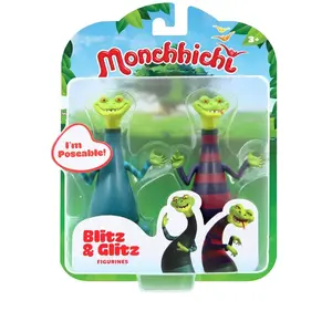 Silverlit Ouaps Figurines La tribu des Monchhichi - Blitz & Glitz pas cher