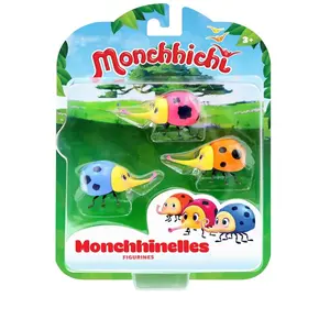 Silverlit Pack 3 figurines Ouaps Monchhichi Monchhinelles pas cher