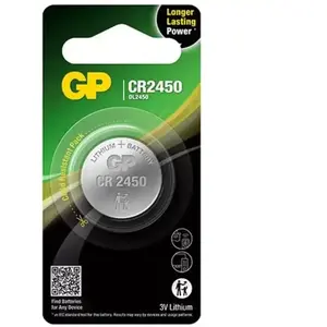 GP Batteries GP Coin cell battery CR2450 3V Safety Seal - 2pack (2 pcs, CR2450), Batteries + piles pas cher