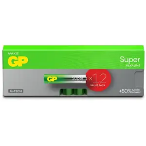 GP - super alcaline piles aaa/lr03 pack de 12 pas cher
