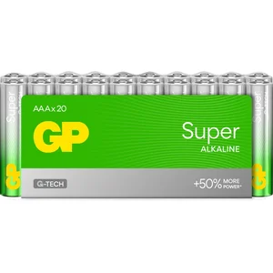 Piles AAA - Lot de 20 | GP Super| Piles Stilo AAA Alcaline 1,5 V/LR03 - Longue durée de vie pas cher
