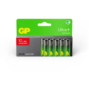 Piles AA - Lot de 10 | GP Ultra Plus | Piles Stilo AA Alcaline de 1,5 V/LR06 - Longue durée de vie pas cher
