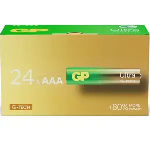 Piles AAA - Lot de 24 | GP Ultra Plus | Piles Stilo AAA Alcaline 1,5 V/LR03 - Longue durée de vie pas cher