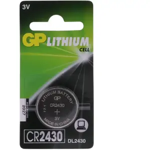 GP - Pile bouton cr 2430 lithium Batteries 300 mAh 3 v 1 pc(s) S161461 pas cher