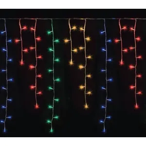 LA BOUTIQUE DE NOEL Rideau lumineux led stalactite - 4 mètres - Multicolore pas cher
