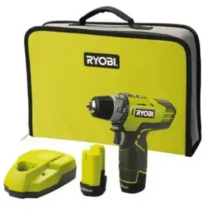 RYOBI Perceuse-visseuse + 2 Batteries 12V 1,3Ah pas cher