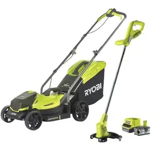 Pack ONE+ tondeuse + coupe-bordures 18V sans fil RYOBI RLM1833BLT1825M...