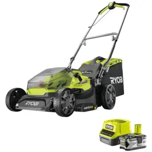 Ryobi - Tondeuse poussée 18V One+ - 1 Batterie 4.0Ah - Chargeur - RY18LM37A-140