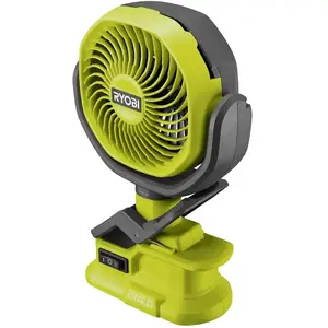 Ryobi Ventilateur à clipser sur batterie, Ventilateur, Vert pas cher