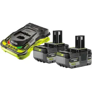 Ryobi, Batterie outillage + chargeur, RC18150-250X ONE+ 18V 2x5.0Ah Li... pas cher