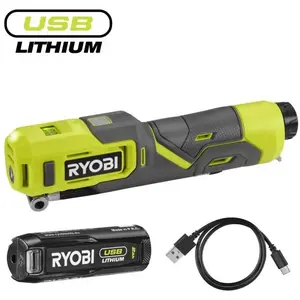Gonfleur RYOBI 4V USB Lithium - 6,9 bars - 1 batterie 2,0Ah - RI4-120G pas cher