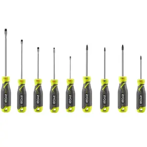 Jeu de 9 tournevis magnétiques RYOBI - RHSDS9PC pas cher