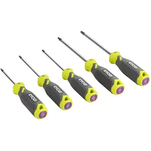 Jeu de 5 tournevis magnétiques Torx RYOBI - RHSDST5