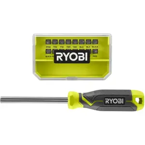 Tournevis et coffret d'embouts - RYOBI - 17 pcs pas cher