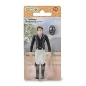 Collecta Eine professionelle Jockeyin mit einem hellen Reithelm pas cher