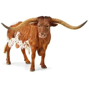 Collecta Speelfiguur Stier Texas Longhorn 16,2 Cm Abs Bruin/wit pas cher