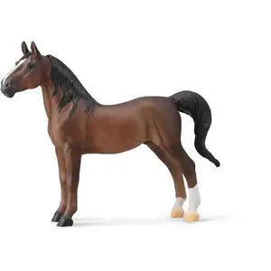 Collecta Figurine Chevaux (XL) : Étalon De Selle Américain Marron Coloris Unique pas cher