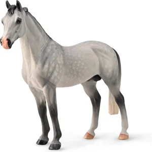 COLLECTA Figurine Chevaux (XL): Étalon Hanovrien Gris Pommelé Coloris Unique pas cher