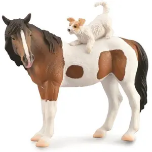 Collecta animaux de ferme chien de cheval junior 125 cm brun/blanc pas cher