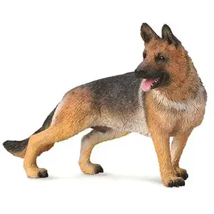 Collecta Figurine Chien Berger allemand peinte à la main - Orange et noir - Pour enfants de 3 à 9 ans pas cher