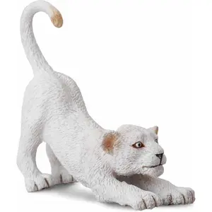Collecta Wilde Dieren: Strekkende Leeuwenwelp 6,5 Cm Wit pas cher