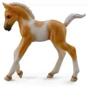 Collecta Chevaux (M): Pie Poulain Marchand - Palomino 7,5x2,4x7,1cm pas cher