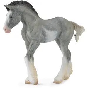 Comparateur de prix : Collecta chevaux : Poulain Clydesdale 11 cm gris